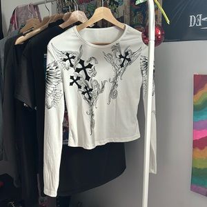 ★  y2k graphic long sleeve top ★